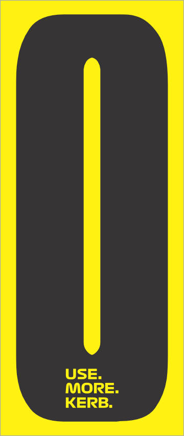 Set of four race numbers by One Custom Design, black number 0 on yellow background, suitable for racing events and sports.