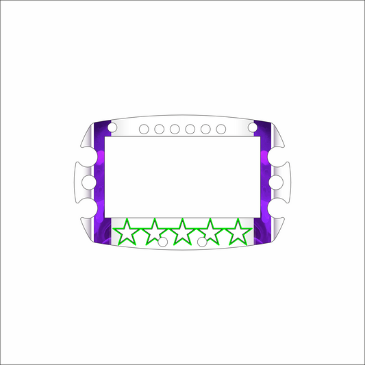 Gene Data Logger Sticker for Alfano 6/7 by One Custom Design, showing a close-up of the adhesive sticker on a white background.