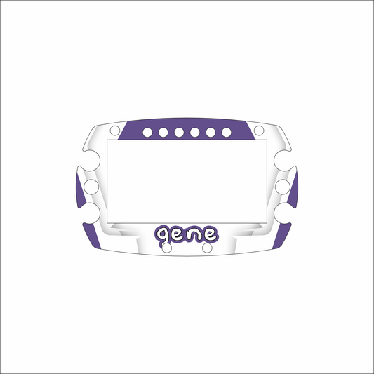 Gene Data Logger Sticker for Alfano 6/7 by One Custom Design, showing a close-up of the sleek, adhesive sensor sticker for data logging.
