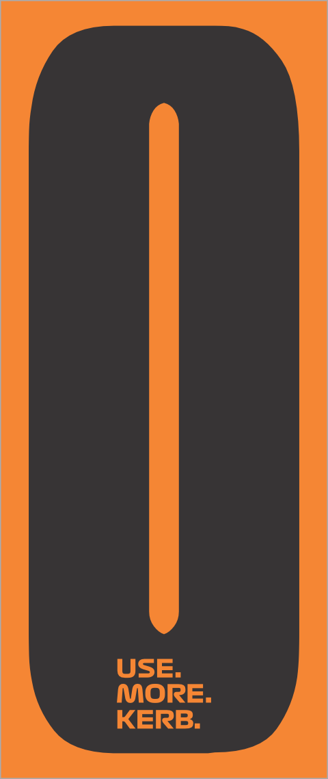 Race number pack of 4 from One Custom Design featuring black number 0 on orange background for cycling or racing events.