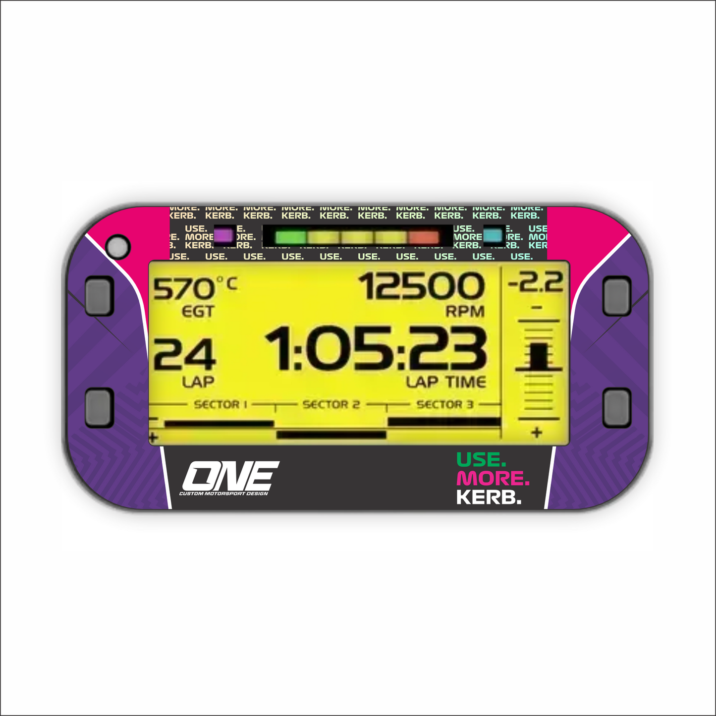 Mychron 6 sticker with 2026 design by One Custom Design featuring bold graphics and vibrant colors on a black background.
