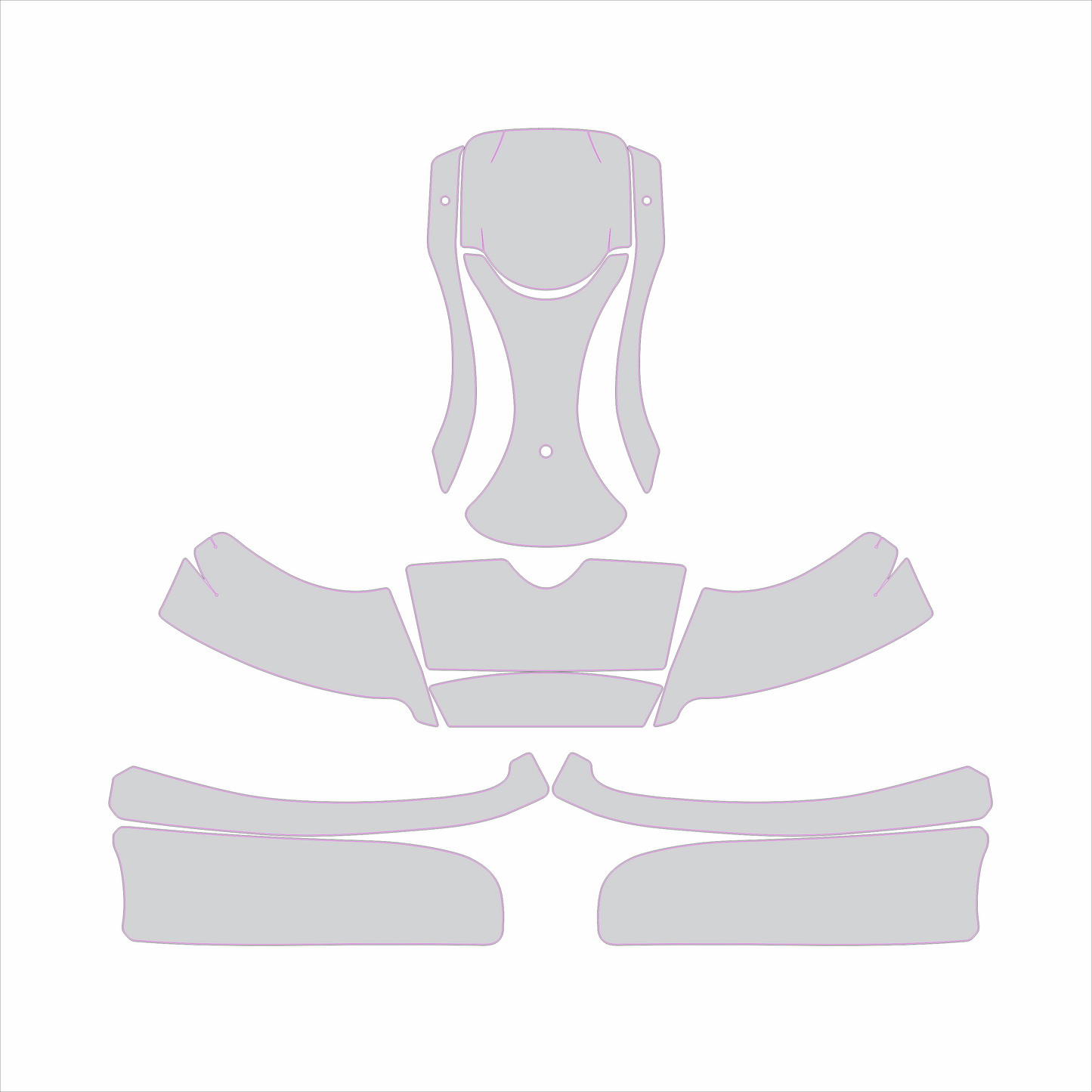Kart Graphic Template: Buru Stilo - Full Kart Graphic