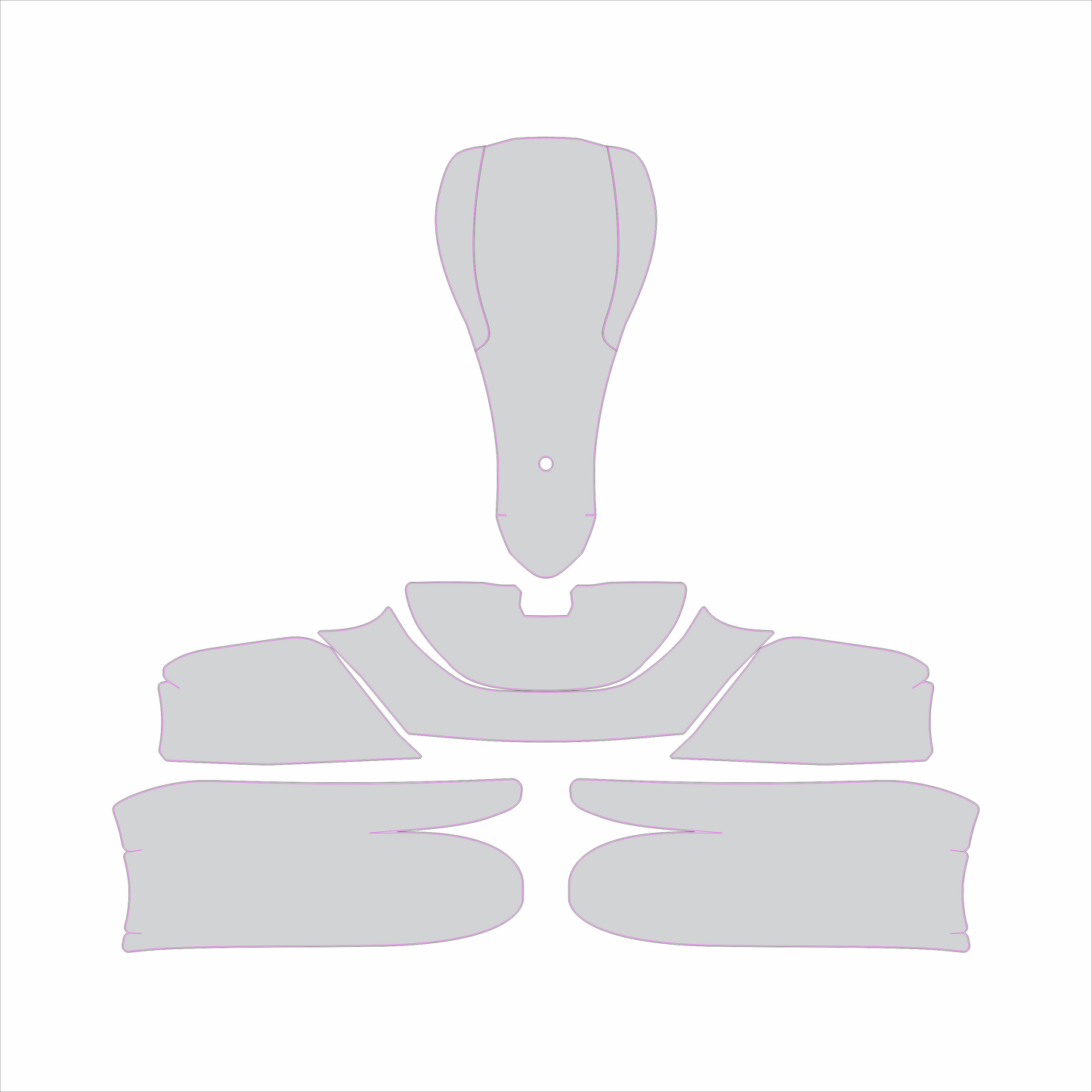 Kart Graphic Template: KG 506- Full Kart Graphic