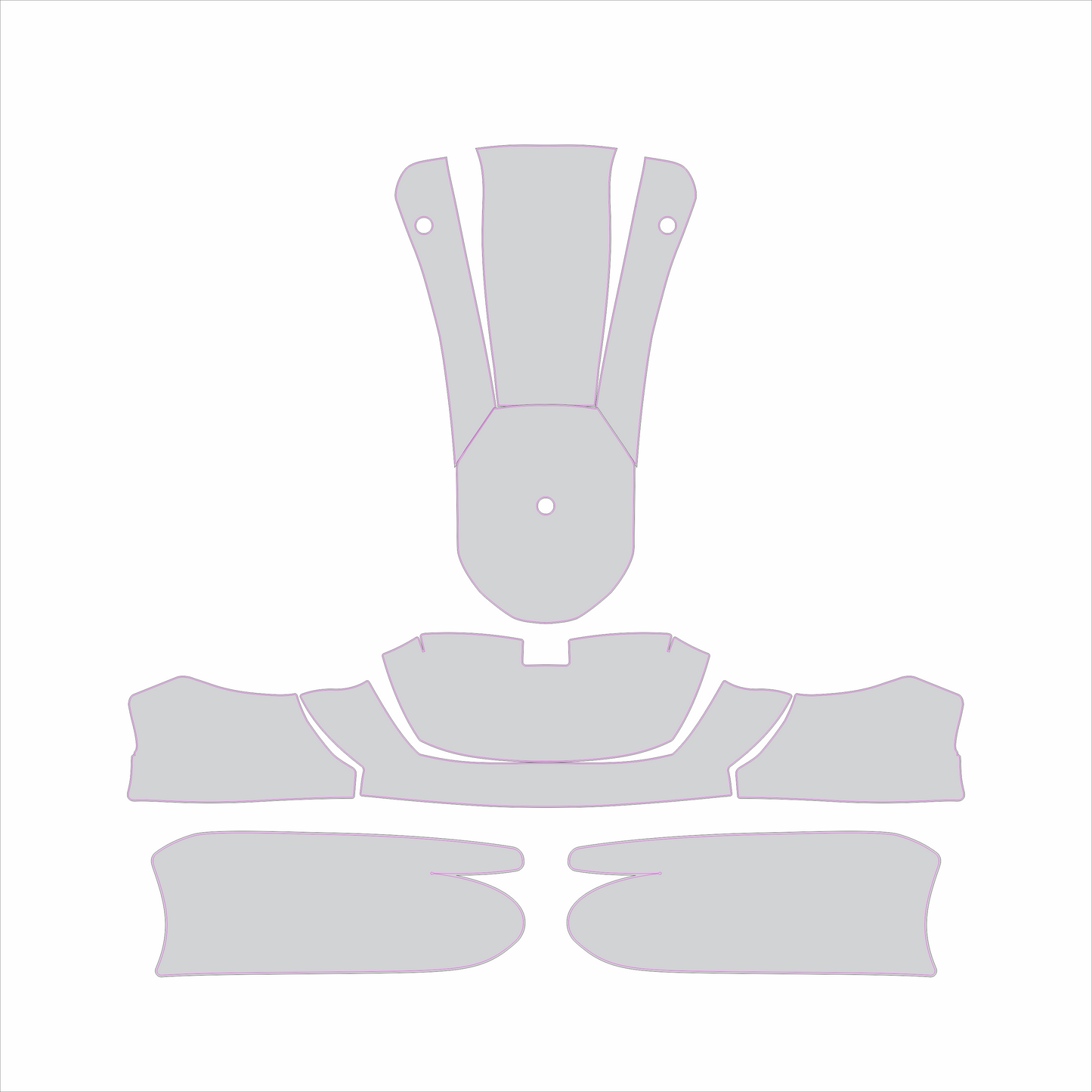 Kart Graphic Template: KG 507 - Full Kart Graphic
