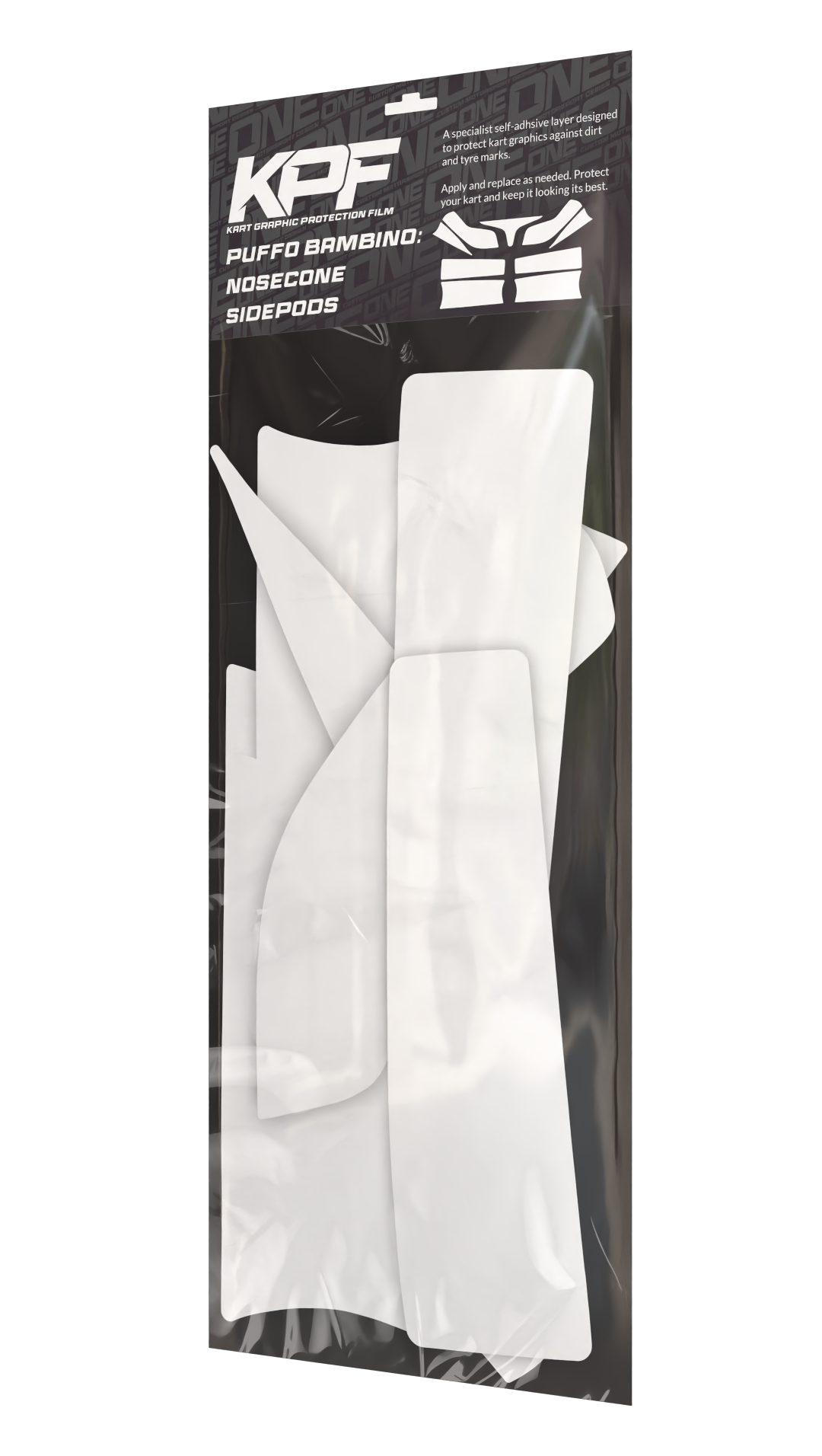 KPF - Kart Graphic Protection Film -Nosecone & Sidepod Bundel - Puffo Bambino