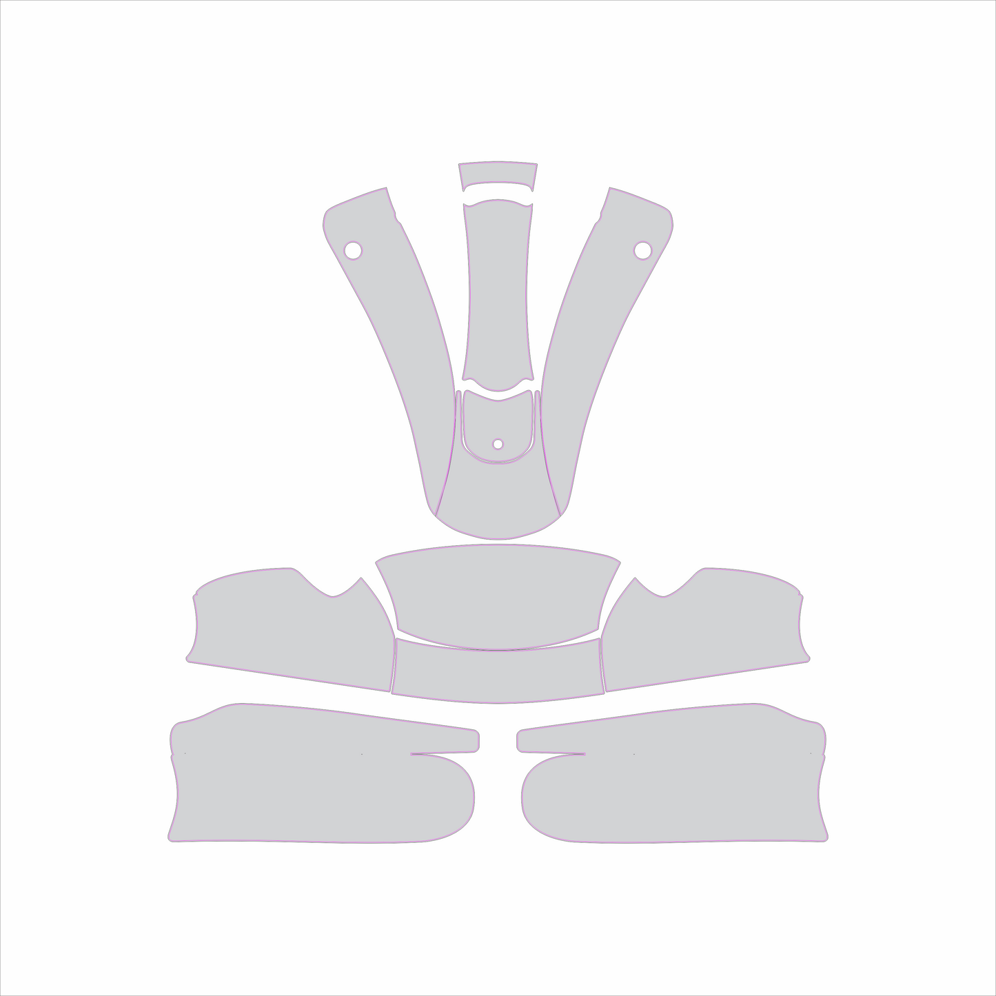 Kart Graphic Template: KG MK27 - Full Kart Graphic