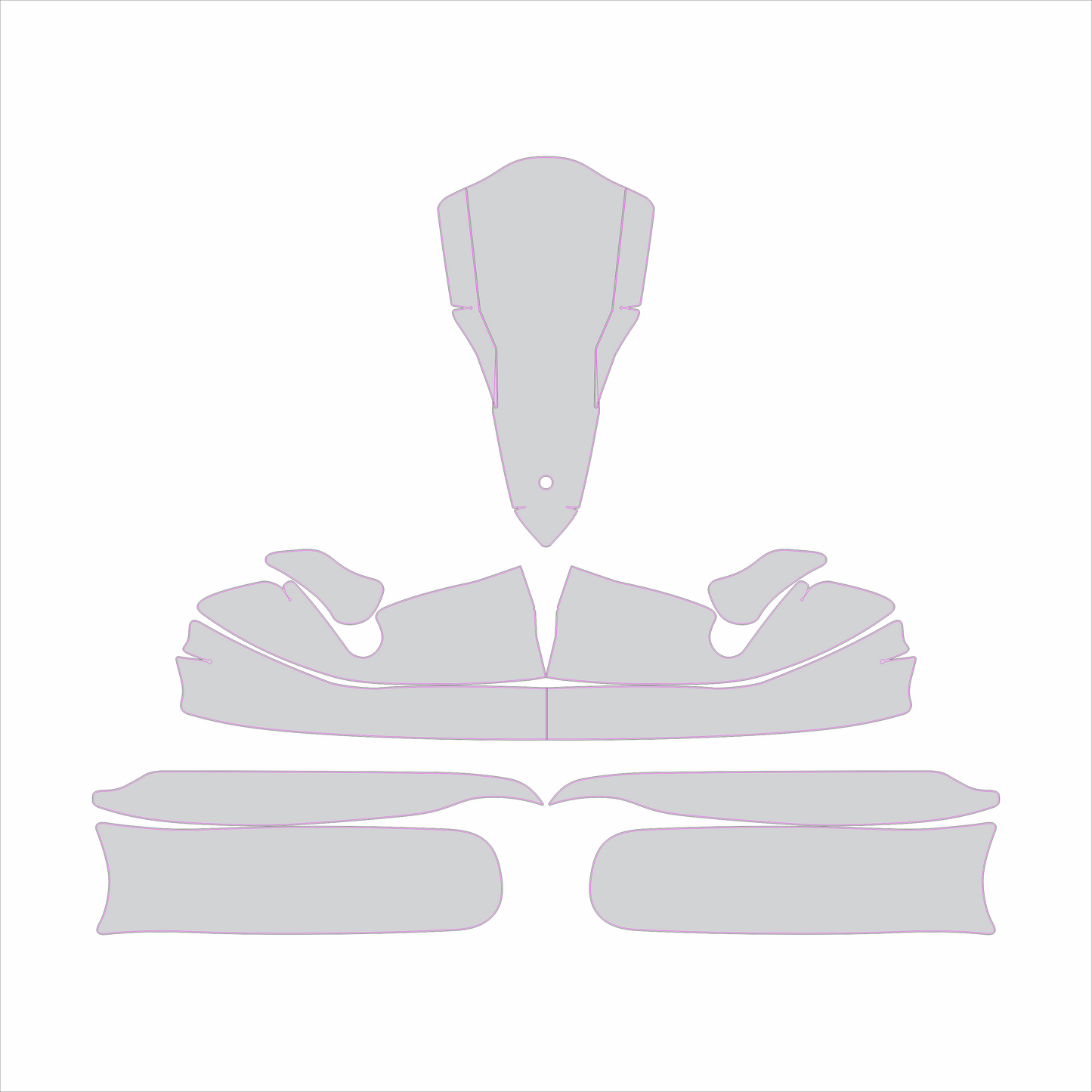 Kart Graphic Template: OTK M4- Full Kart Graphic