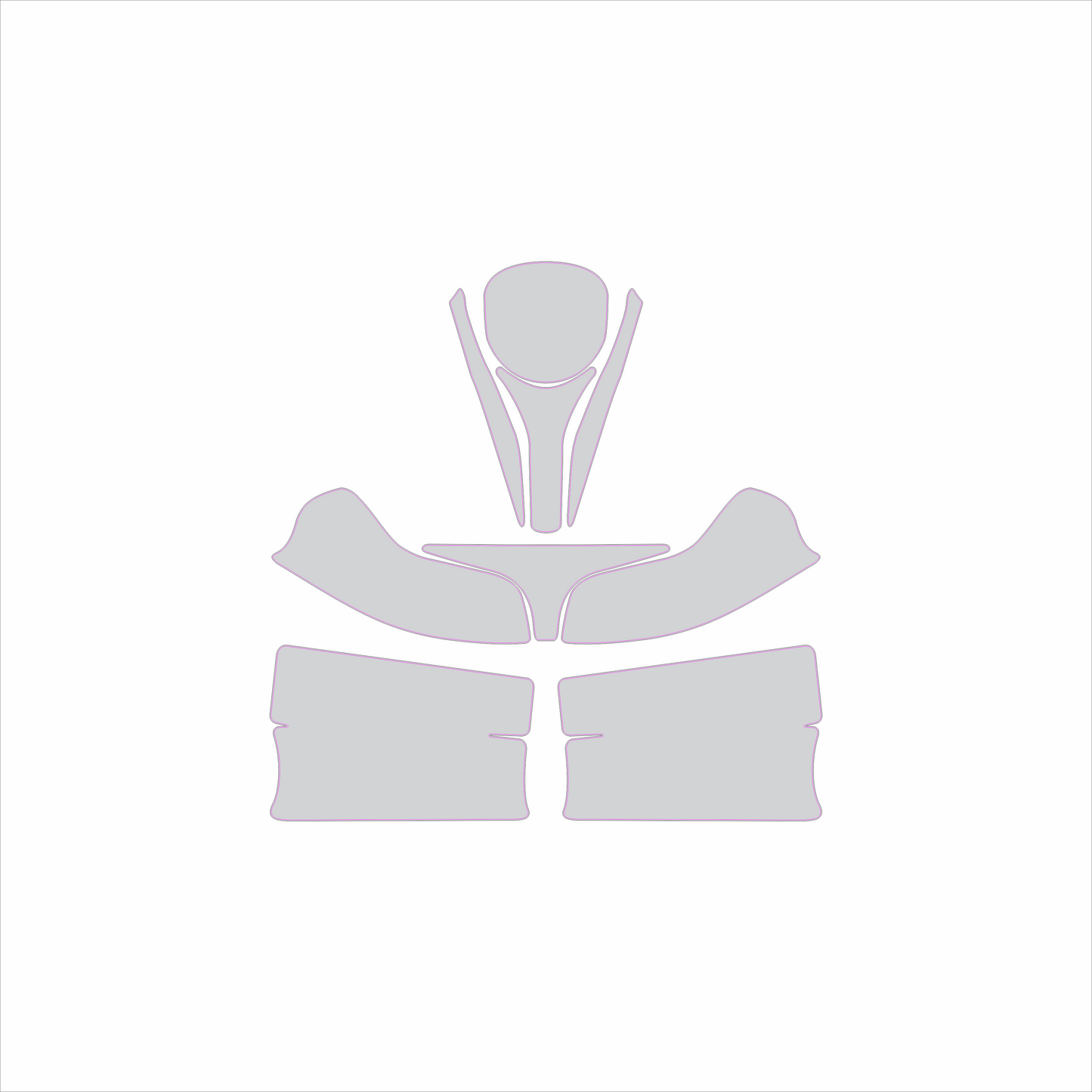 Kart Graphic Template: Puffo Bambino- Full Kart Graphic