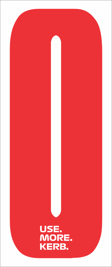 Race number pack of 4 from One Custom Design featuring red number 0 on white background for cycling or racing events.