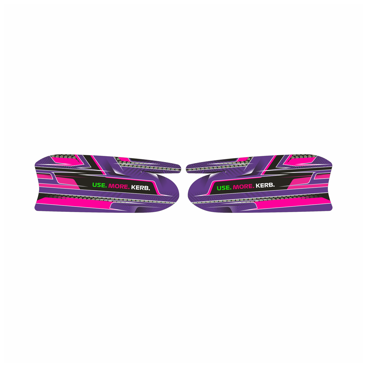 One Custom Design USE MORE KERB 507 sidepod sticker featuring 2026 design on a vehicle sidepod.