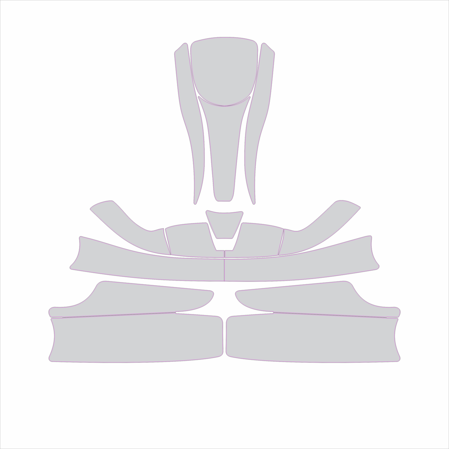 Kart Graphic Template: Unico - Full Kart Graphic