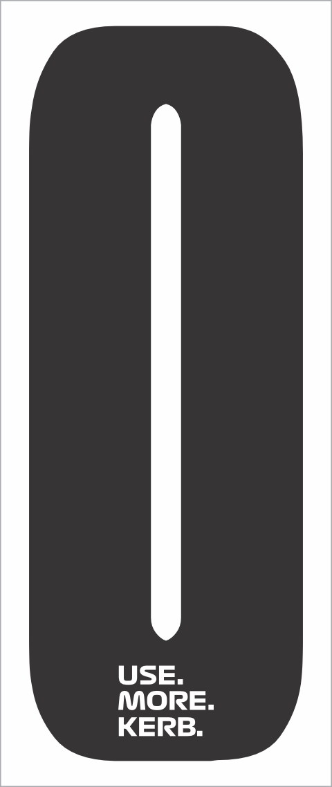Set of four black race numbers with white background, featuring number 0 for use in sports events, by One Custom Design.