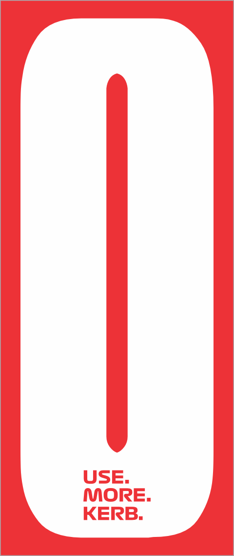 Set of four white race numbers with black digits on red background, featuring number 0 for sports and racing events by One Custom Design.