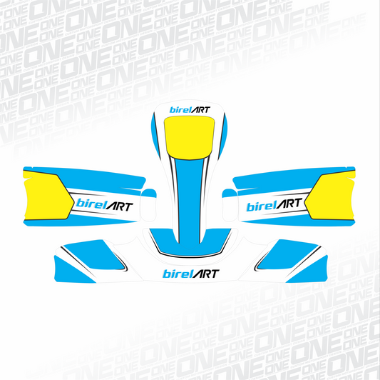 Birel Art Kart - Cyan- Replica Kart Graphic Design