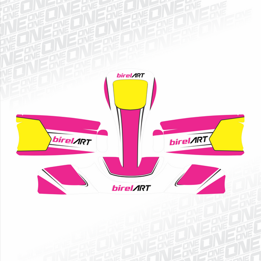 Birel Art Kart - Pink- Replica Kart Graphic Design