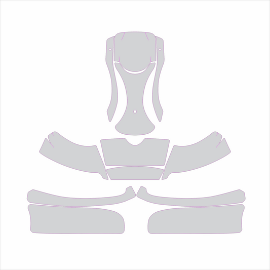 Kart Graphic Template: Buru Stilo - Full Kart Graphic