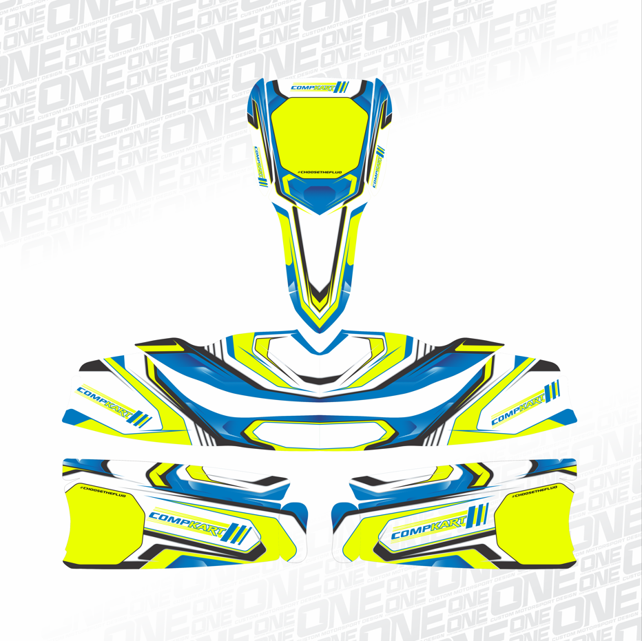 Compkart Kart- Replica Kart Graphic Sticker kit