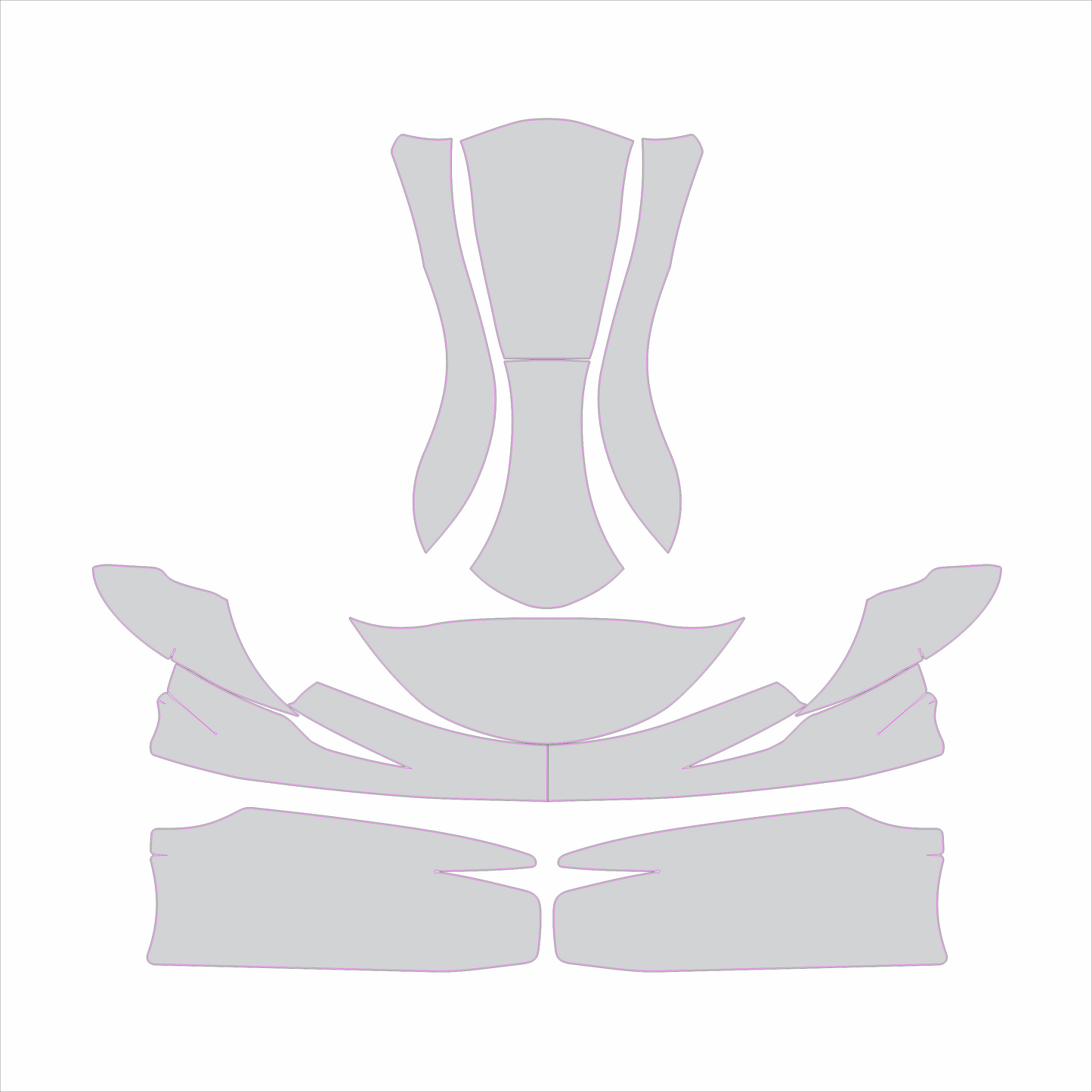Kart Graphic Template: Eurostar Dynamica - Full Kart Graphic