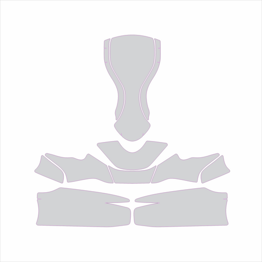 Kart Graphic Template: Eurostar Agile - Full Kart Graphic