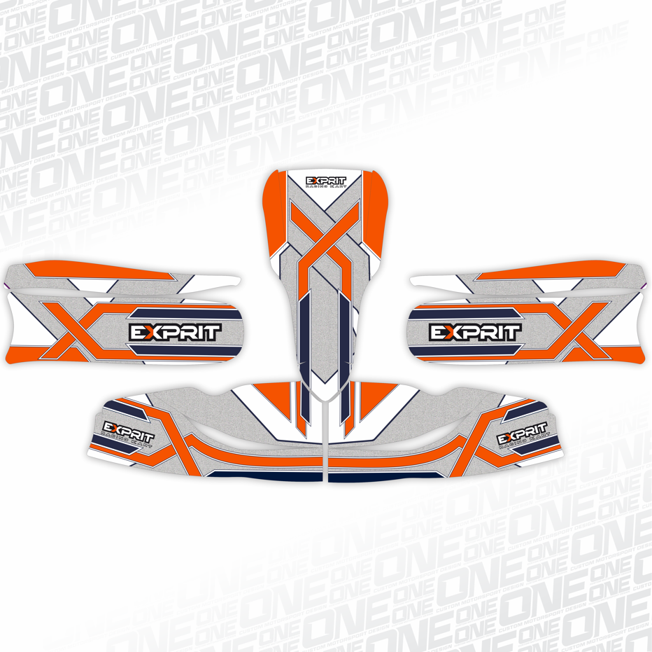 Exprit Kart- Replica Kart Graphic Sticker kit
