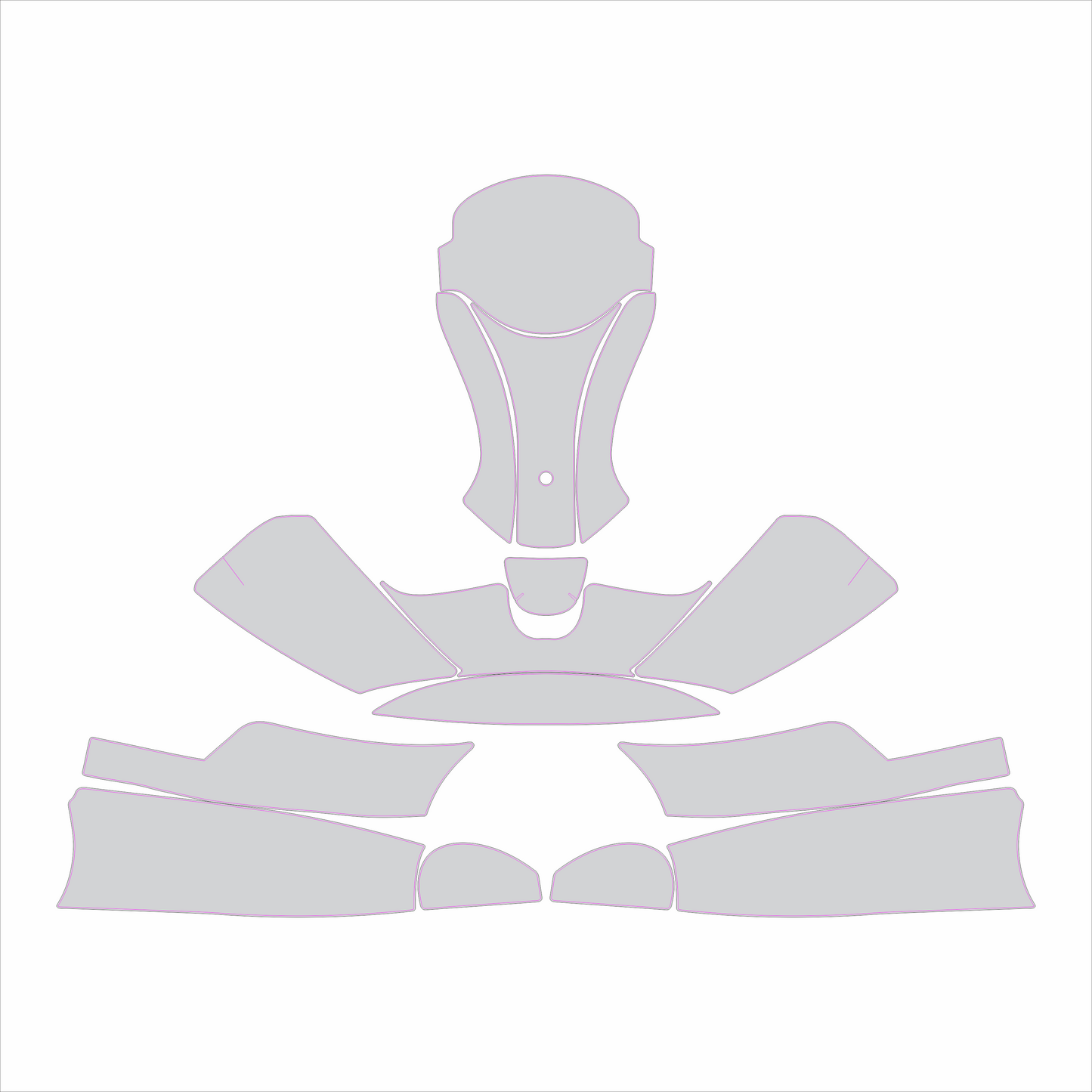 Kart Graphic Template: Freeline - Full Kart Graphic