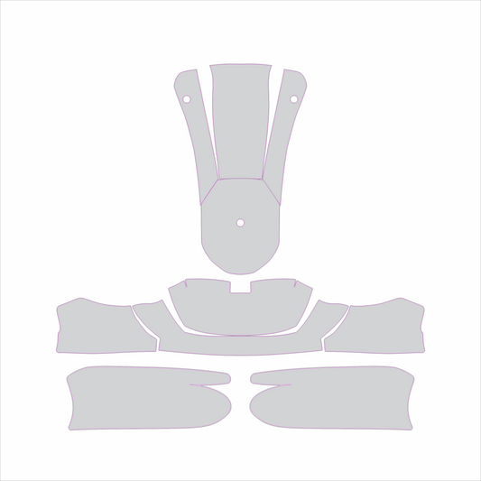 Kart Graphic Template: KG 507 - Full Kart Graphic
