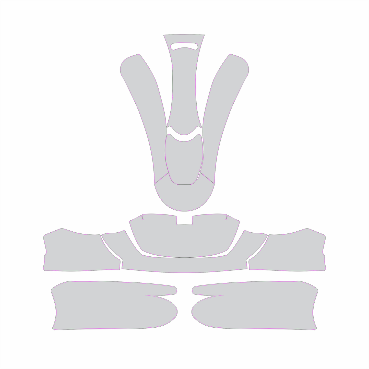 Kart Graphic Template: KG 508 - Full Kart Graphic