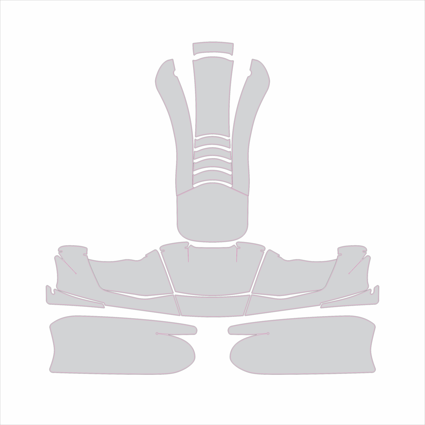 Kart Graphic Template: KG 509 - Full Kart Graphic
