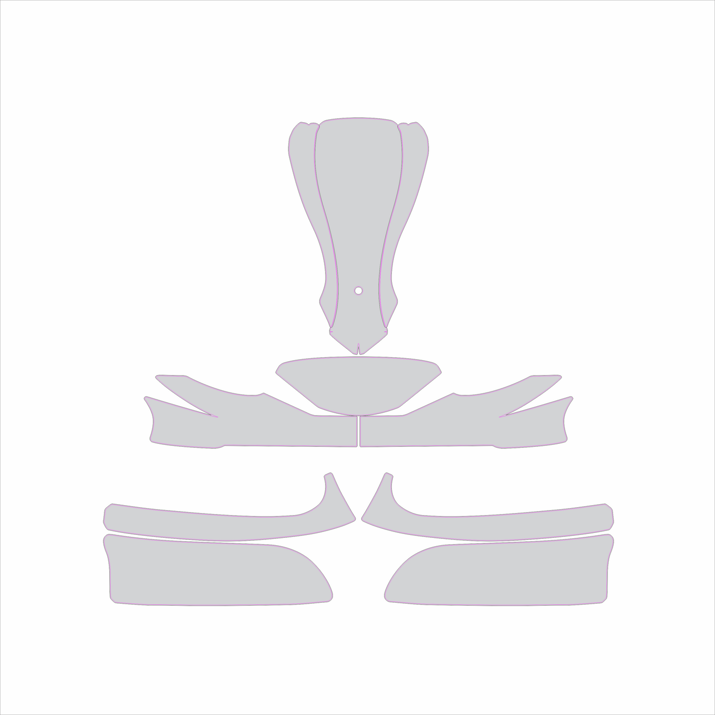 Kart Graphic Template: KG MK14 - Full Kart Graphic