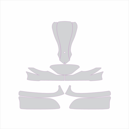 Kart Graphic Template: KG MK14 - Full Kart Graphic