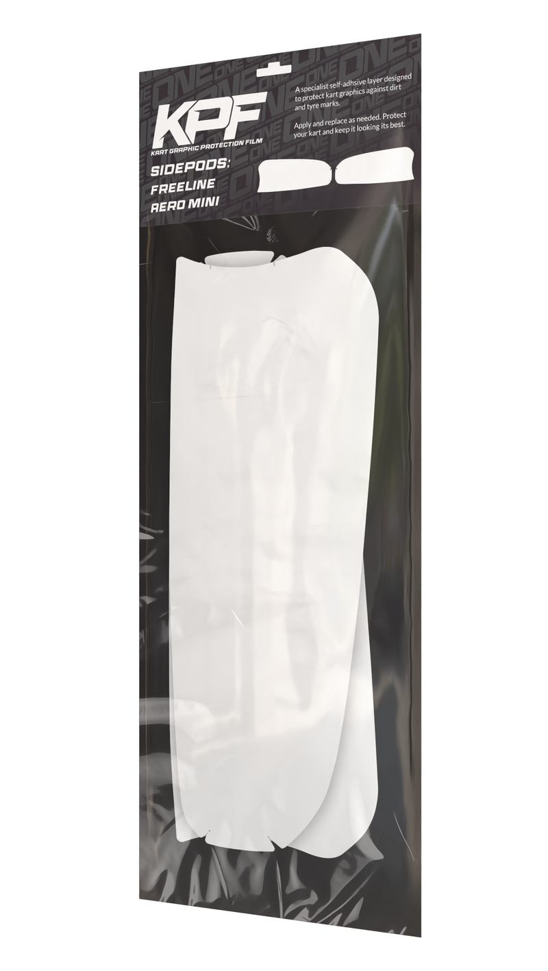 Birelart Freeline Side Pod Aero Mini Kart Graphic Protection Film by One Custom Design, for Birelart cadet sidepods.