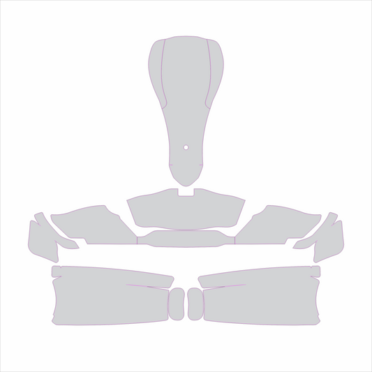 Kart Graphic Template: KG506 F1 Freelive Evo- Full Kart Graphic