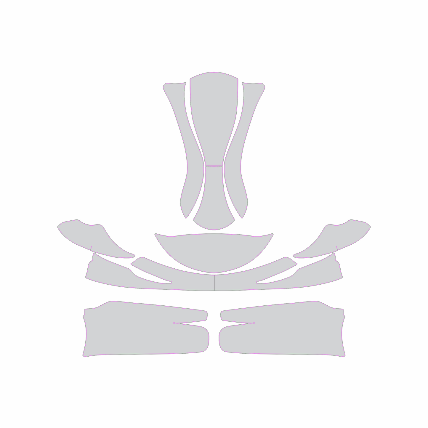 Kart Graphic Template: Mini Dynamica - Full Kart Graphic